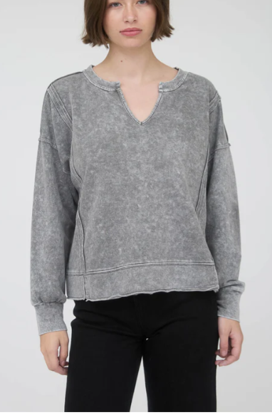 Blu Pepper Split Neckline