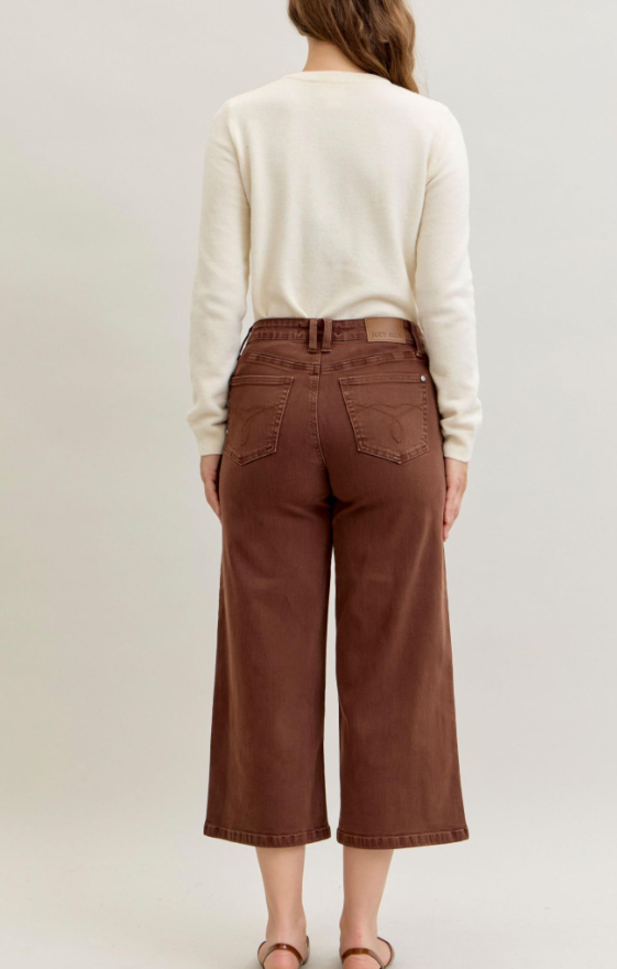 Judy Blue Brown Cropped