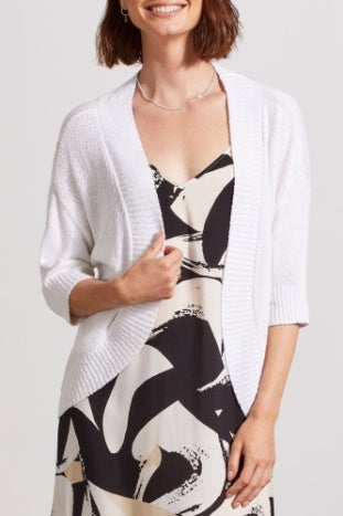 Tribal Curved Hem Cocoon Cardigan