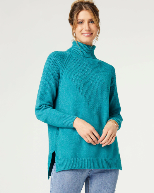 Coco Carmen Cable Accent Sweater