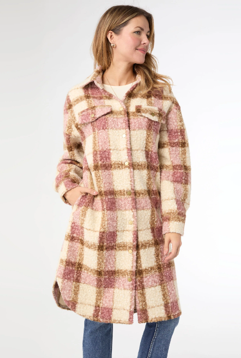 Coco Carmen Colorblock Shacket