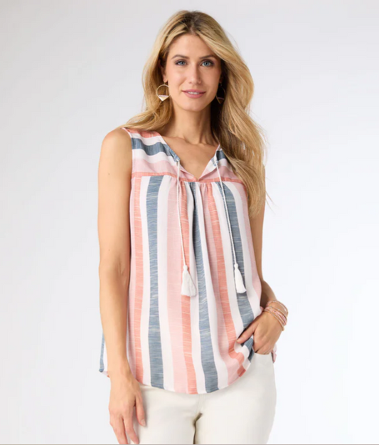 Coco Carmen Multi Stripe Tank Top