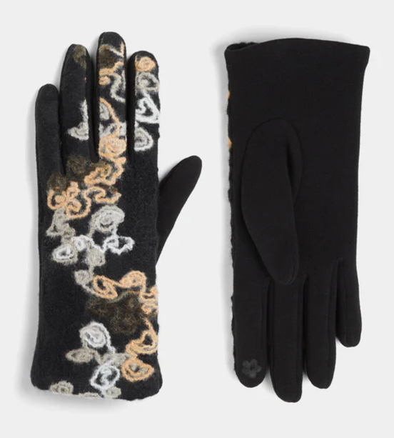 Coco Carmen Felt Gloves