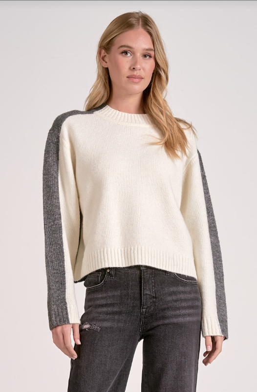 Elan Sweater Colorblock Sleeves