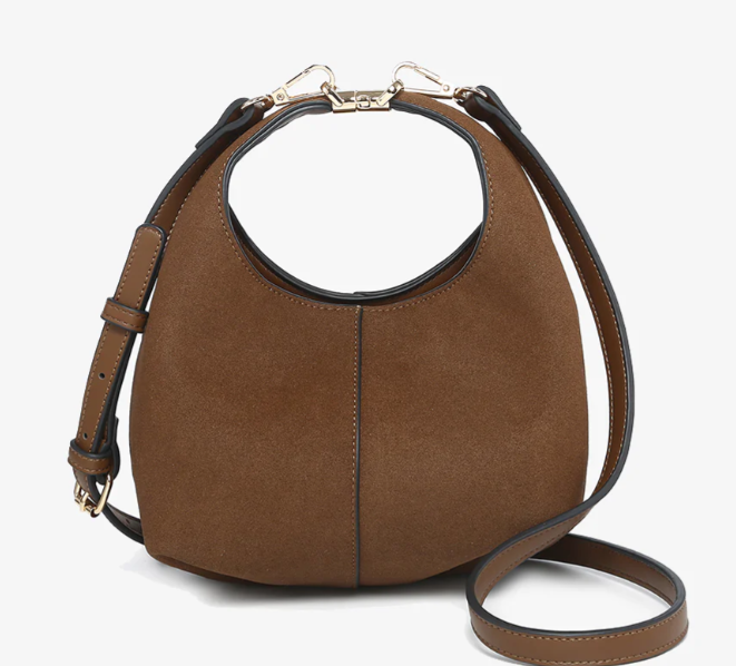 Jen & Co Elena Suede Crossbody