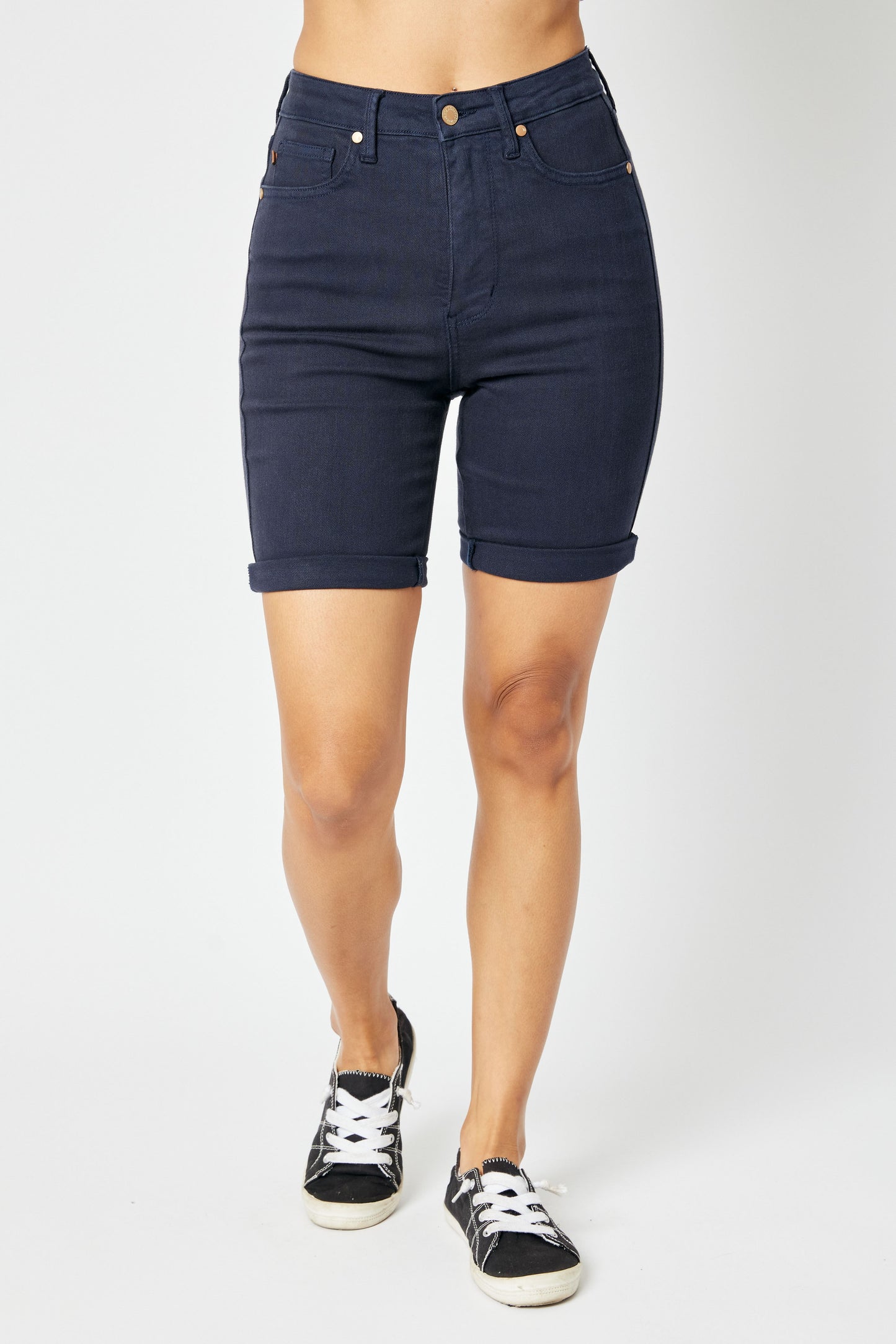 Judy Blue High Waist Garment Tummy Control Bermuda Shorts