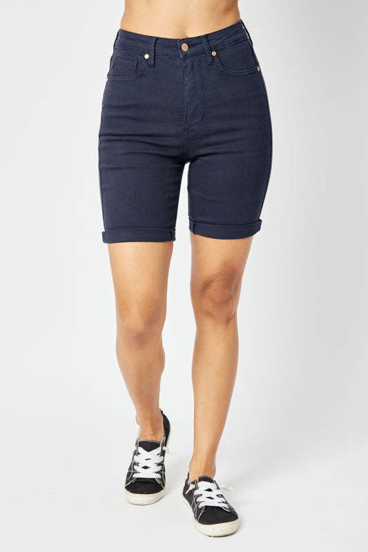 Judy Blue High Waist Garment Tummy Control Bermuda Shorts