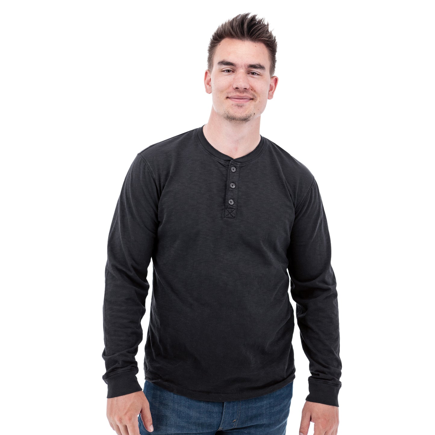 Mens Henley Long Sleeve