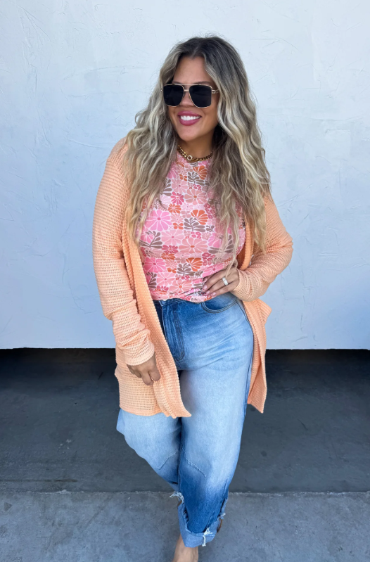 Lola Orange Cardigan