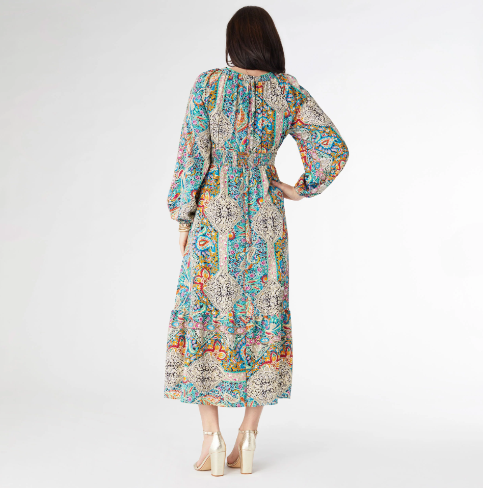 Coco Carmen Lotus Paisley Dress