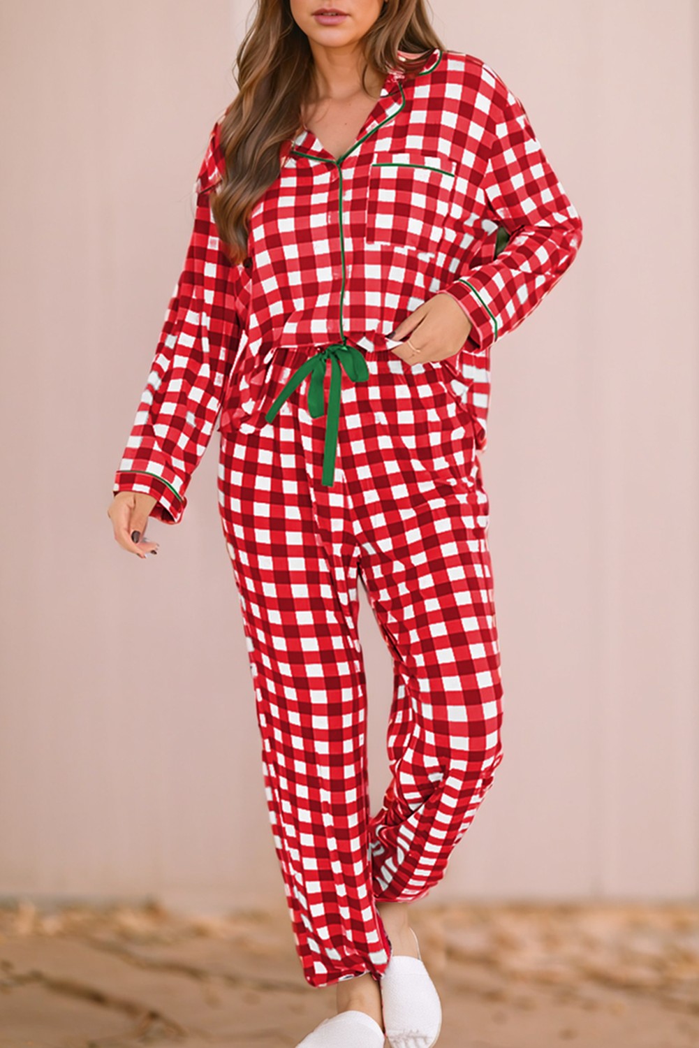 Plaid Pajama Set