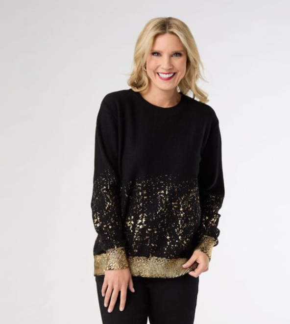 Coco Carmen Metallic Sweater