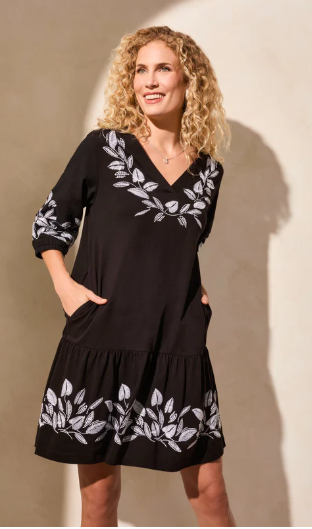 Tribal 3/4 Sleeve Dress