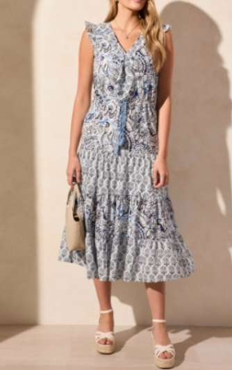 Tribal Combo Print Dress