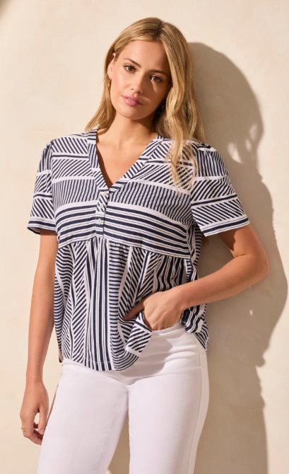 Tribal Flair Sleeve Top