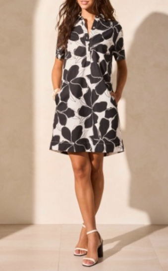 Tribal Polo Collared Dress