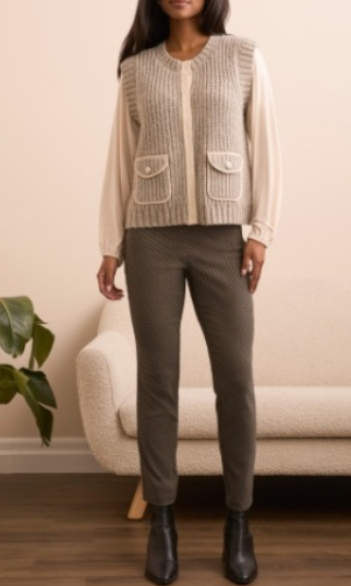 Tribal Sweater Cardigan With Pockets