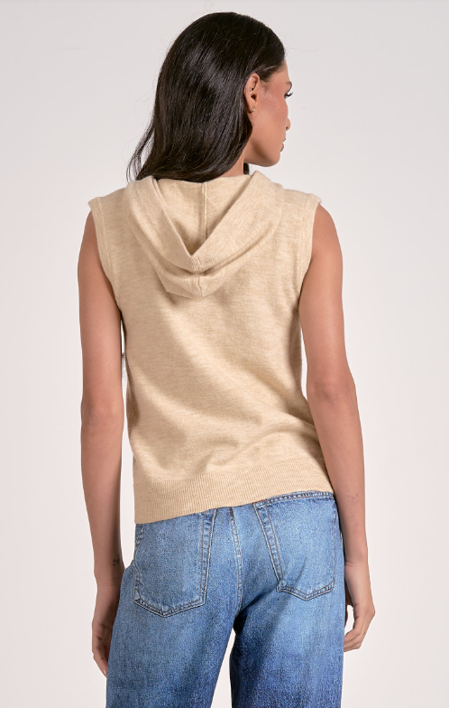 Elan Sleevless Zip Hoodie