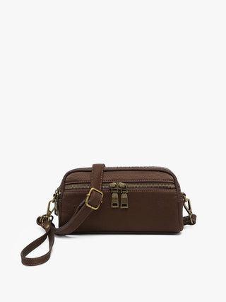 Sunny Dual Compartment Crossbody w/ Wristlet | M2887: Black
