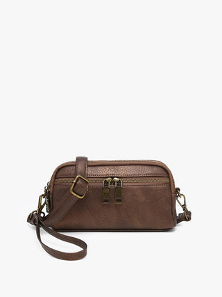 Sunny Dual Compartment Crossbody w/ Wristlet | M2887: Black