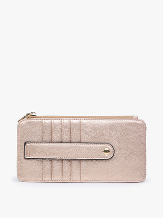 Saige Slim Card Holder Women's Wallet | WL1889 : Rose Gold