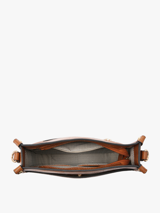 Chloe Diamond Crossbody with Guitar Strap | M1977DIA : Black