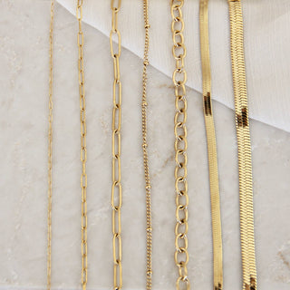 Chain Bracelet: Gold / Oval Chain
