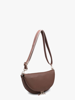 Alessandra Foldover Crescent Crossbody | M2896: Chocolate