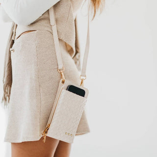 Woven Double Duty Phone Bag Wholesale - NEW COLOR ADDED!: Woven Brown