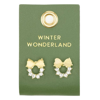 Holiday Stud Love Earrings - Winter Wonderland
