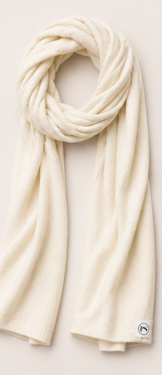 Catalina Cashmere Blend Travel Scarf: Light Grey