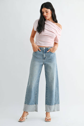Just Black Denim Slim Wide Leg