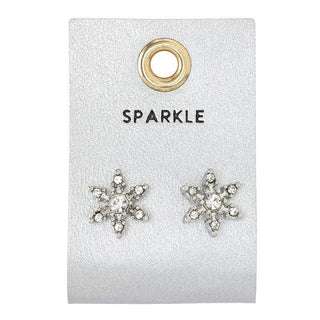 Holiday Stud Love Earrings - Sparkle
