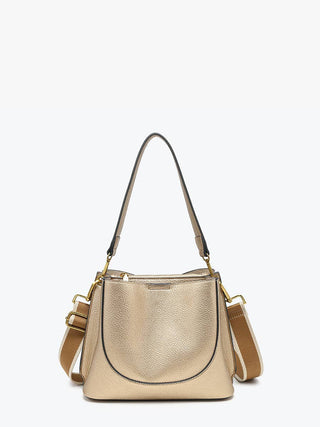 Corinna Bucket Bag – Two-Tone Canvas Guitar Strap | M2765 : Wine