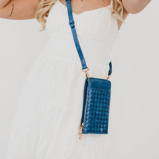Woven Double Duty Phone Bag Wholesale - NEW COLOR ADDED!: Woven Brown