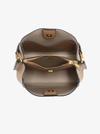 Corinna Bucket Bag – Two-Tone Canvas Guitar Strap | M2765 : Wine