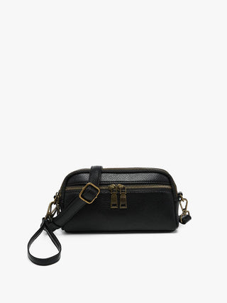 Sunny Dual Compartment Crossbody w/ Wristlet | M2887: Black