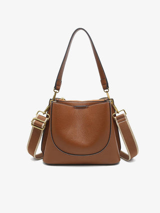 Corinna Bucket Bag – Two-Tone Canvas Guitar Strap | M2765 : Wine