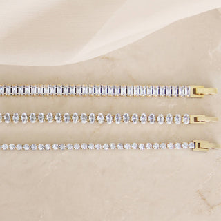 Tennis Bracelet: Gold / Baguette