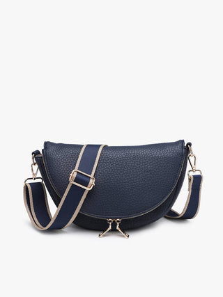 Alessandra Foldover Crescent Crossbody | M2896: Chocolate