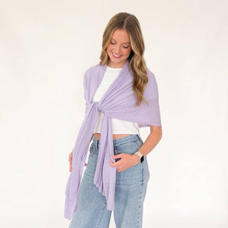 Catalina Cashmere Blend Travel Scarf: Mocha