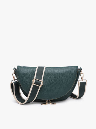 Alessandra Foldover Crescent Crossbody | M2896: Chocolate