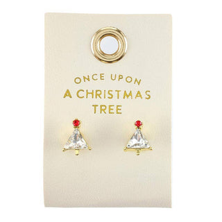 Holiday Stud Love Earrings - Once Upon a Christmas Tree