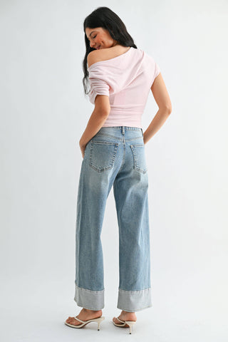 Just Black Denim Slim Wide Leg