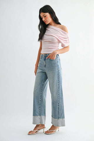 Just Black Denim Slim Wide Leg
