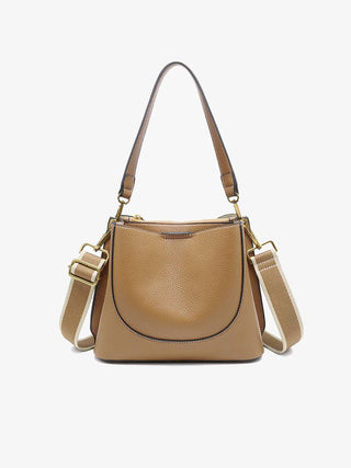 Corinna Bucket Bag – Two-Tone Canvas Guitar Strap | M2765 : Wine