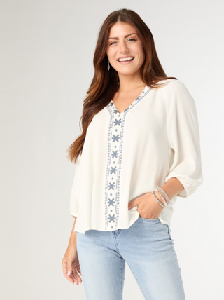 Coco Carmen Abi V Neck Top
