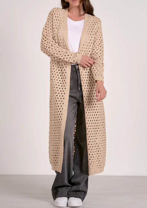 Elan Annie Long Cardigan