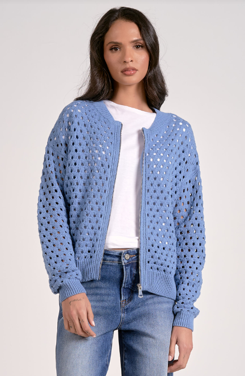 Elan Aster Cardigan Blue