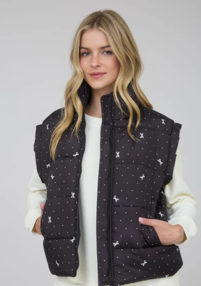 Blu Pepper Bow Tie Vest